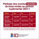 CCJ Realiza Eventos de Boas Vindas para Discentes e Docentes