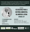Conferência:Os Desafios para a História Ambiental na América Latina