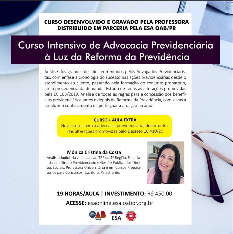 Curso de Advocacia Previdenciária à Luz da Reforma Previdenciária